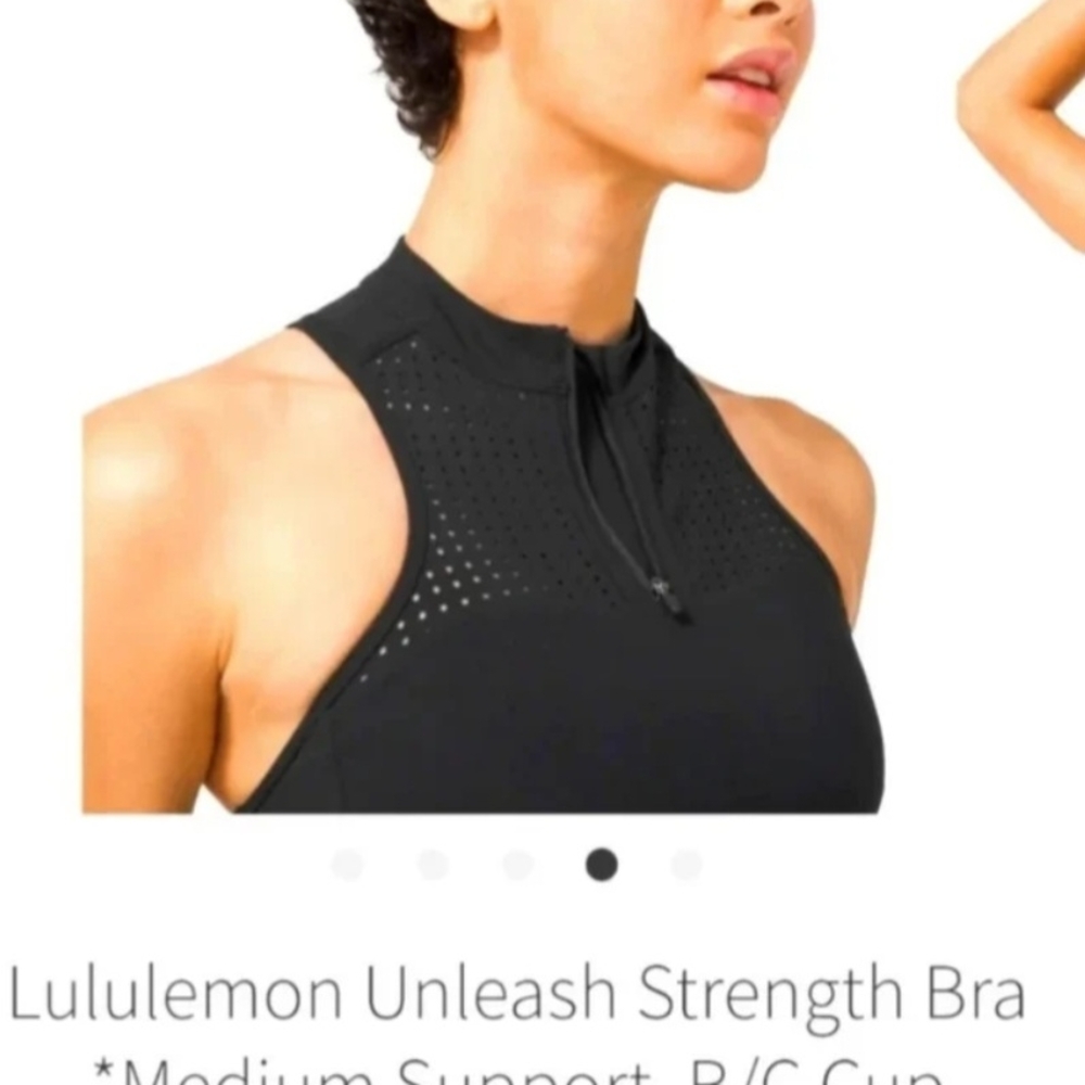 Lululemon Black Unleash Strength Bra Size 4